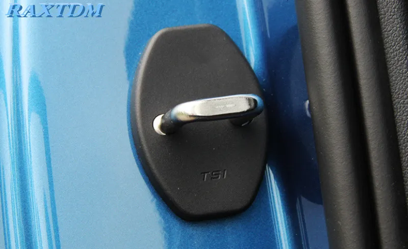 4gab Automašīnu Durvju slēdzenes Aizsargs Vāks+4gab Durvju Pārbaudītu Roku Aizsardzība Vāks VW Volkswagen Jetta MK5 MK6 Golf 6 7 Scirocco Lavida Attēls 4