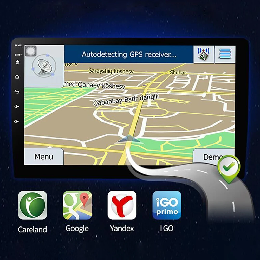 Auto GPS Navigācija, Stereo Suzuki SPRESSO Radio Fascias Panelis Rāmis Fit 2Din 10 collu Dash headunit ekrāns Attēls 3