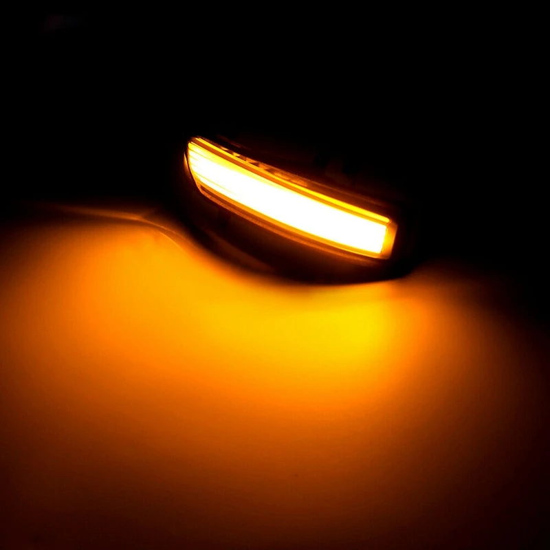 Dinamisku Pagrieziena Signāla Gaismu LED Sānu Spoguļi Sērijveida Lampu Blinker 