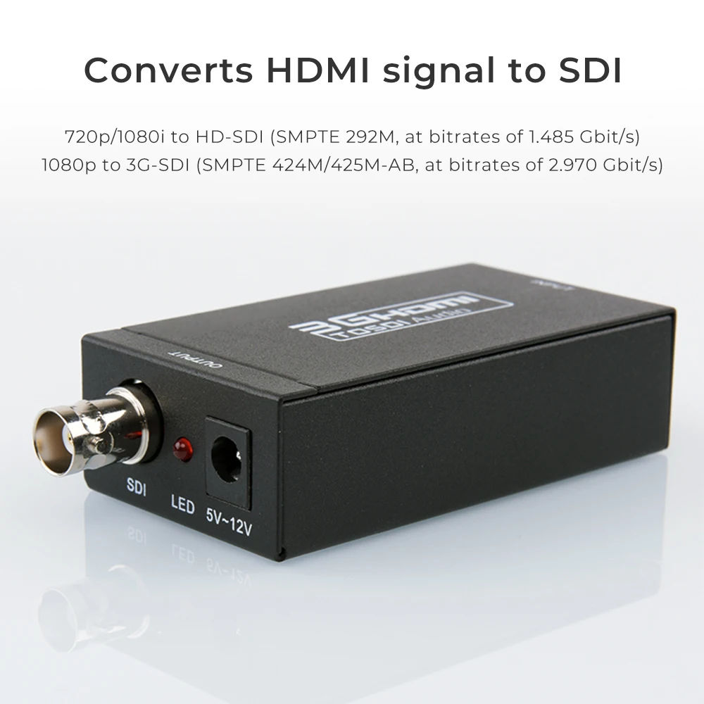 Jaunas Ielidošanas SDI, lai HDMI Audio / Video Converter Mini HD HDMI, 3G-SDI BNC Converter BNC 1080P Converter Noteikšanas CCTV Kameras Attēls 1