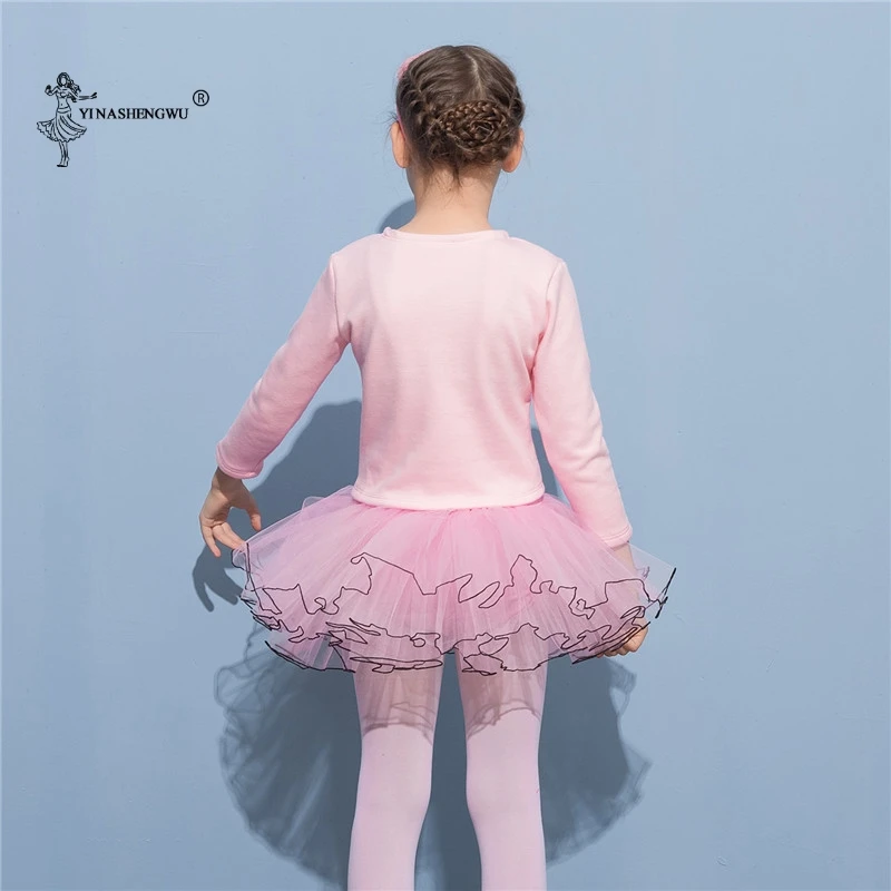 Modes Meitene Baleta Vingrošanas Leotard Jaka Long Piedurknēm Deju Džemperis Top Coat Bērnu Deju Apģērbu Jaka Wrap Balets Attēls 3