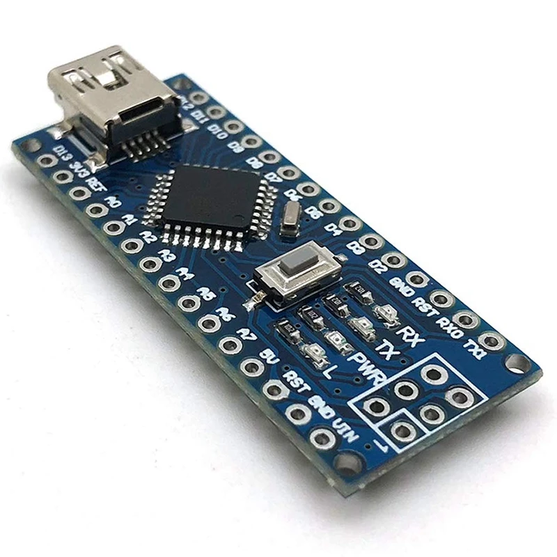 Par Arduino Pro Mini Nano V3.0 Atmega328p 5V 16M Mikrokontrolleru Komplekts Bez USB Kabelis Arduino Nano V3.0 (5gab) Attēls 1