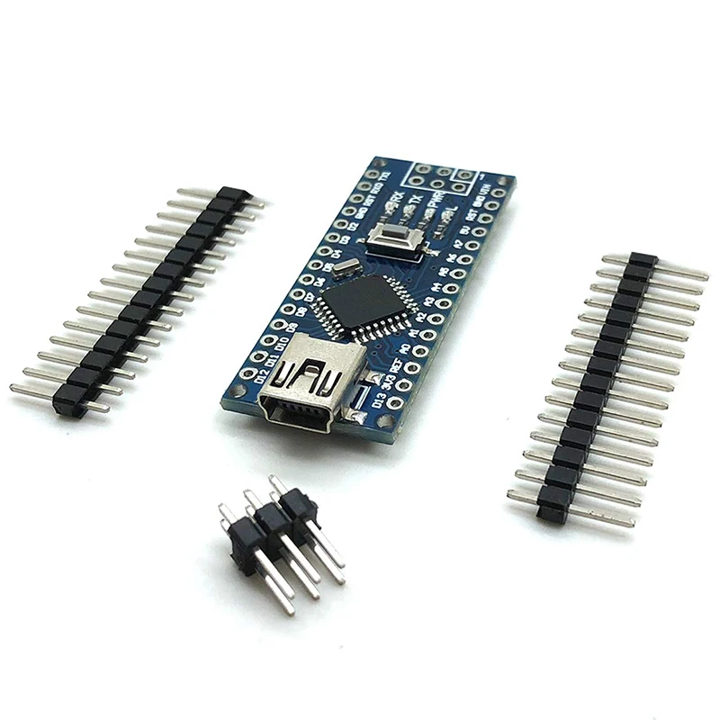 Par Arduino Pro Mini Nano V3.0 Atmega328p 5V 16M Mikrokontrolleru Komplekts Bez USB Kabelis Arduino Nano V3.0 (5gab) Attēls 2