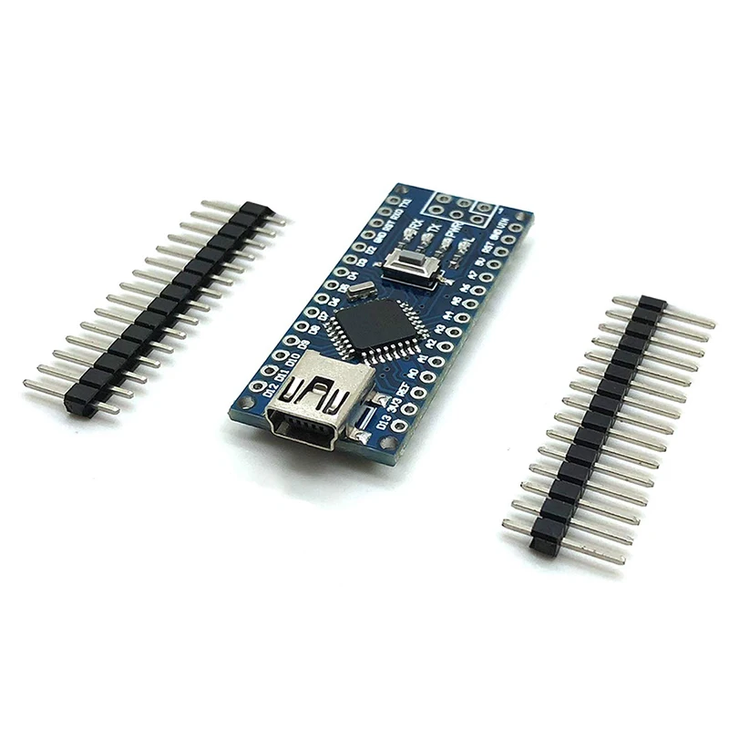 Par Arduino Pro Mini Nano V3.0 Atmega328p 5V 16M Mikrokontrolleru Komplekts Bez USB Kabelis Arduino Nano V3.0 (5gab) Attēls 4