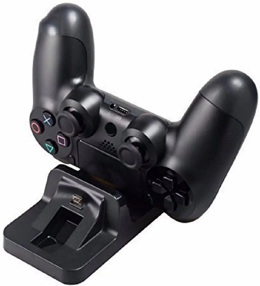 USB Dual Maksas Doks Spēļu Kontrolieri Uzlādes Statīvs Turētājs Sony Play Station 4 PS4 Wireless Gamepad Controle Lādētāju Attēls 5