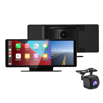 10.26 Collu 4K Automašīnas Kameras Dash Cam Carplay Android Auto Atpakaļskata Spogulī, Video Ierakstīšanas WIFI sakaru Līnijai Ierakstīt Automašīnas DVR