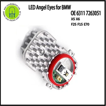 2 X dahosun jaunu Stilu LED Angel Eyes BMW Lukturis F25 F15 E70 X5 X6 OE63117263051