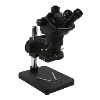 8X-50X Rūpniecības Lab Vienlaicīgi-Fokusa Nepārtrauktu Tālummaiņu, Stereo Trinokulara Mikroskopu Komplekts WF10X/22 MM Okulāru Par PCB Lodēšanas Remonts