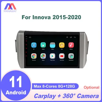 Android DSP CarPlay Auto Radio Stereo Multivides Video Atskaņotājs Navigācija GPS TOYOTA Innova 2015-20182 Din DVD