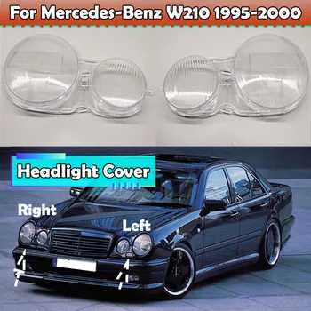 Automašīnas Priekšējā Luktura Stikla Lampa Pārredzamu Abažūrs Korpusa Priekšējo Lukturu Vāks Mercedes-Benz W210 E200 E220 E230 E350 No 1995. Līdz 2000. Gadam