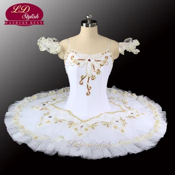 Balts Gulbis Ezera Baleta Tutu Kostīmi Profesionālā Baleta Tutu Meitenes Klasiskā Baleta Tutu Posmā Dancewear LD0029