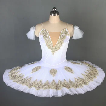 Baltā Baleta Tutus kleitu bērniem Gulbju ezers Baleta Deju Tērpi drēbes profesionālās meitenes tutu kleita deju Kleita Apģērbs