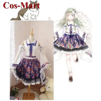 Cos-Mart Spēle Touhou Projekta Kochiya Sanae Cosplay Kostīmu Kimono Miko Uzvalks Pilns Komplekts Sieviešu Lomu Spēlē Apģērba Custom-Make