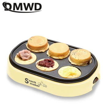 DMWD Home DIY Sandwich Hamburger Maker 220V Mini Pankūku Maker Olu Kūka Pīrāgs Brokastis Mašīna, Elektriskā Bakeware