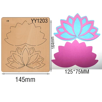 Jauno lotus nazis pelējuma dāvanu kartes dekoratīvu reljefu pelējums ir saderīga ar lielāko daļu rokasgrāmata die griešanas YY1203