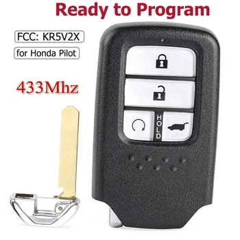 KEYECU 433.92 MHz ID47 Čipu FCC: KR5V2X A2C83162500 Nomaiņa 4 Pogu Smart Remote Auto Atslēgu Piekariņu Honda Pilot