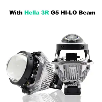 LHD 90W 6000K Hyperboloid Bi LED Projektora Objektīvs, Matrica Auxliary LED Gaismas Auto Projektors 3 collu Priekšējo Lēcu Lampas, Auto