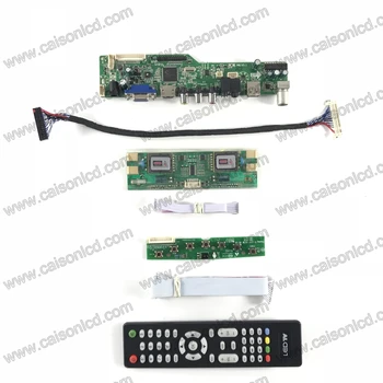 M6-V5.1 LCD TV kontrolieris valdes atbalstu, VGA, AUDIO AV USB TV 19 collu 1280 X 1024 lcd panelis M190EG01 V2 M190EG02 V4 remonts