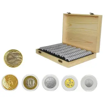 Piemiņas Monēta Aizsardzības Kastes Monētu Vākšanas Kaste Piemiņas Monētu Uzglabāšanas Kastes 1821252730mm Universal