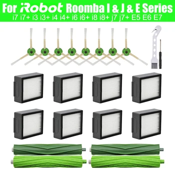 Rezerves Daļas Irobot Roomba I3 I7 I4 I6 I8 J7 E5 E6 E7 Robots putekļsūcējs Galveno Suku, Sānu Birste HEPA Filtrs