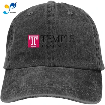 Temple Universitātes Unisex Mīksto Casquette Klp Vintage Regulējams Beisbola Cepurītes Kovboju Cepures Sombrero Mujer De