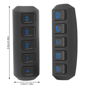 Universālā tālvadības pults Automašīnas stūres rata pogas tālvadības auto navigācijas DVD 2 din android Logu, Bluetooth vads