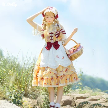 Vintage Lolita Jsk Mori Meitene Loli Kleitu Sievietēm Anime Salds Gudrs Ziedu Mežģīnes Augsto Vidukli, Bez Piedurknēm Kawaii Retro Japāņu Tējas Dzeršanas