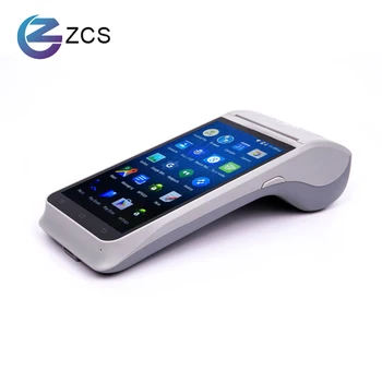 ZCS Z91 Rokas 4G Biometrijas datu Vākšanas Ierīces, GPS, NFC Termināls POS ar Printeri, kas Top uz AUGŠU